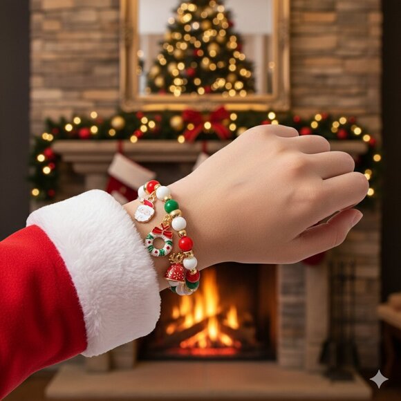Christmas Charm Bracelet - Picture 1 of 5